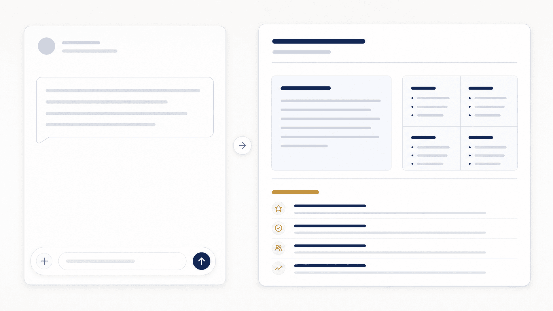 Chat brief turning into structured strategy