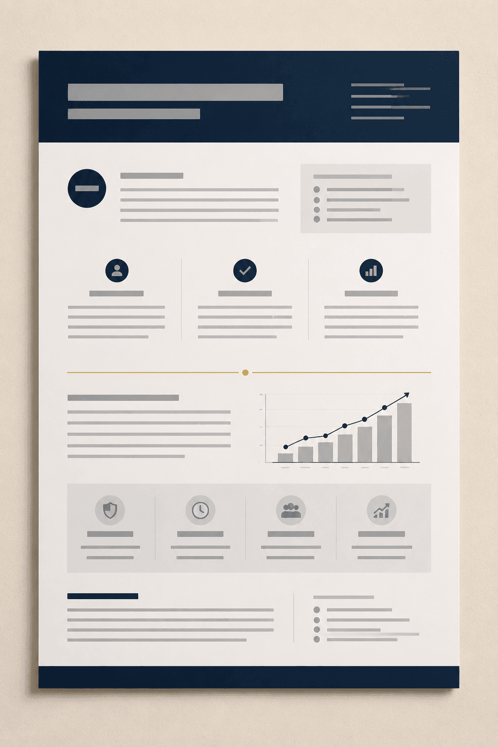 One-pager layout export